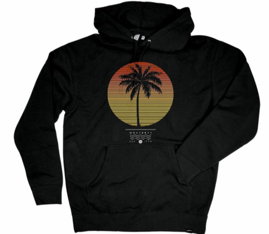 Men * | Palm Sunday Monterey Hooded Sweatshirt Special Black