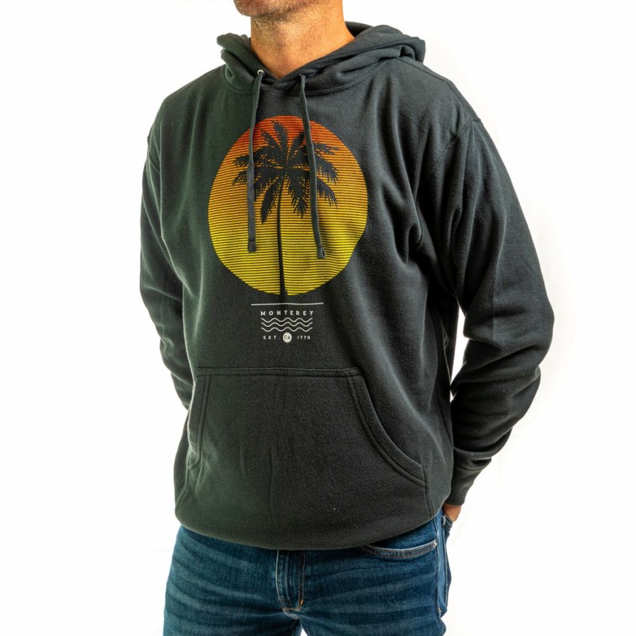 Men * | Palm Sunday Monterey Hooded Sweatshirt Special Black