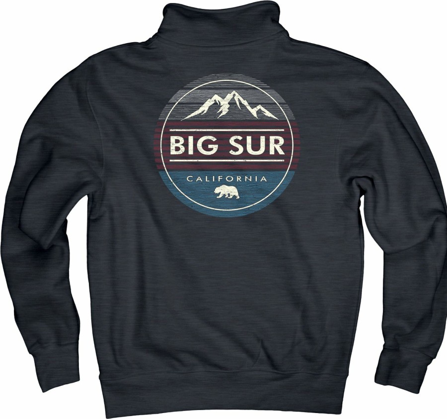 Men * | Overpower Big Sur 1/4 Zip Sweatshirt Special Midnight