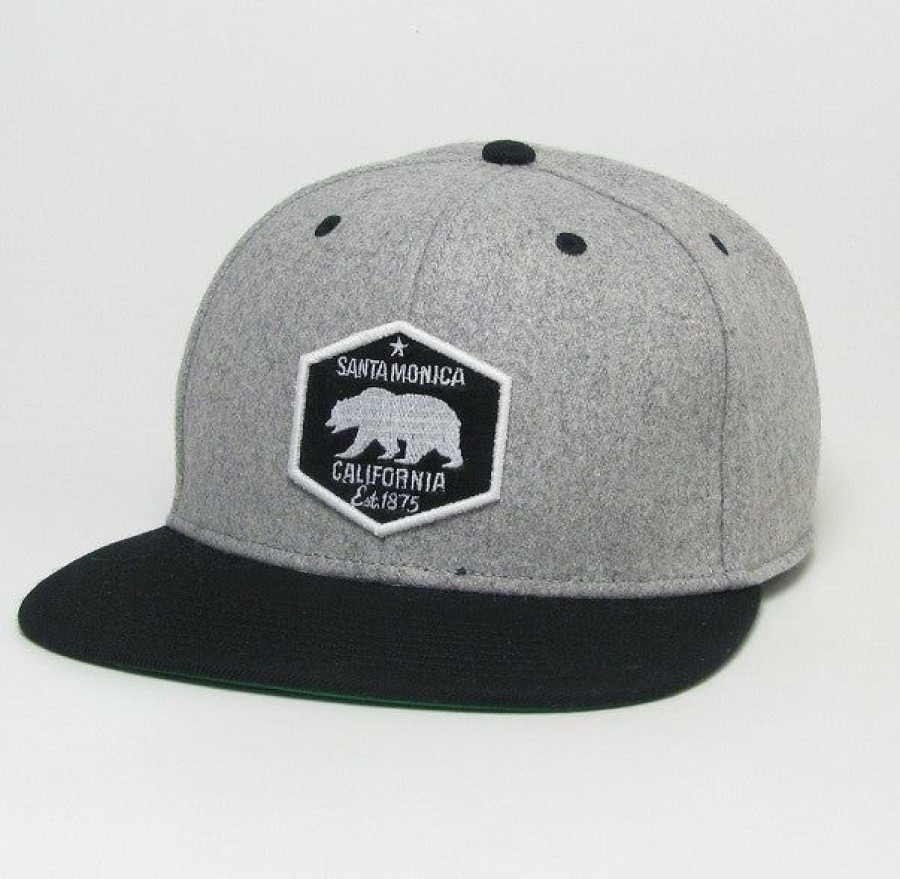 Accessories * | Santa Monica High Pro Hat Classical Grey Wool/Black