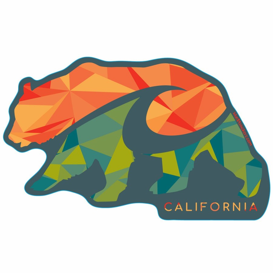 Accessories * | Remnant Bear California Wave Mini Sticker Cheap Online