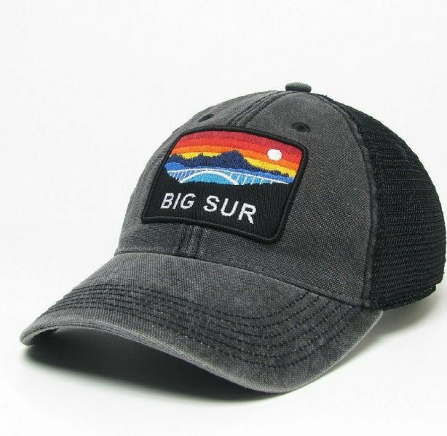 Accessories * | Big Sur Horizon Bixby Trucker Hat Cheap Online Black