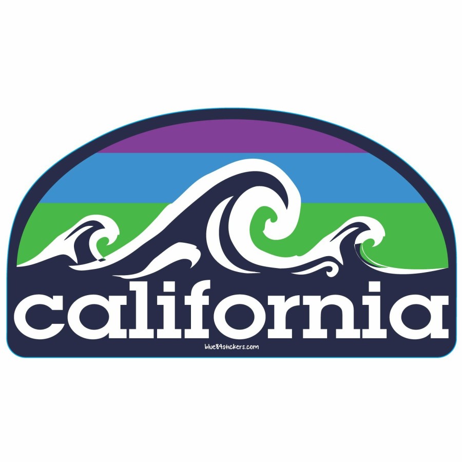 Accessories * | Roygbiv Waves California Sticker Wholesale