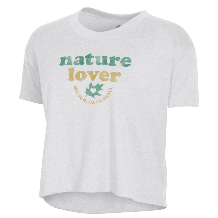 Women * | Nature Lover Big Sur Crop T-Shirt Best-Selling White