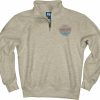 Men * | Overpower Big Sur 1/ 4 Zip Sweatshirt New Threads Oatmeal