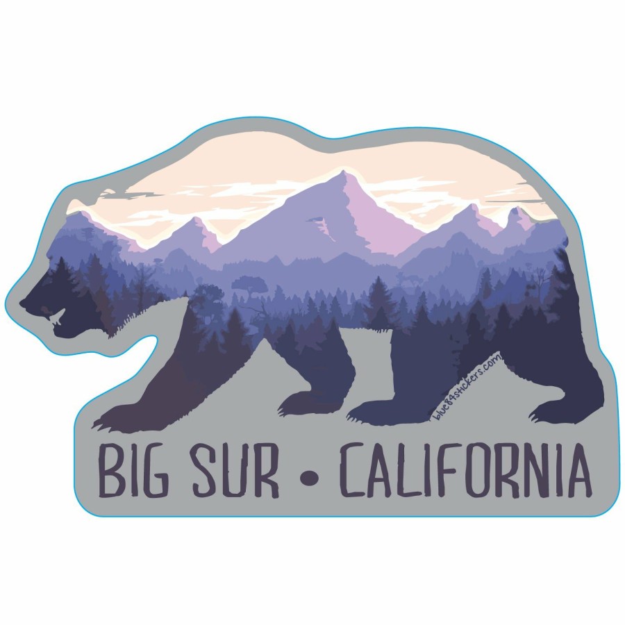 Accessories * | Helm Bear Big Sur Mini Sticker New Threads