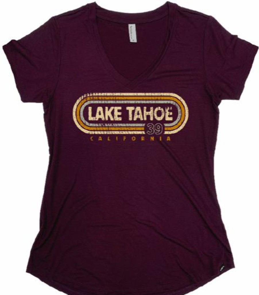 Women * | Console Lake Tahoe T-Shirt Bargain Sale Sangria