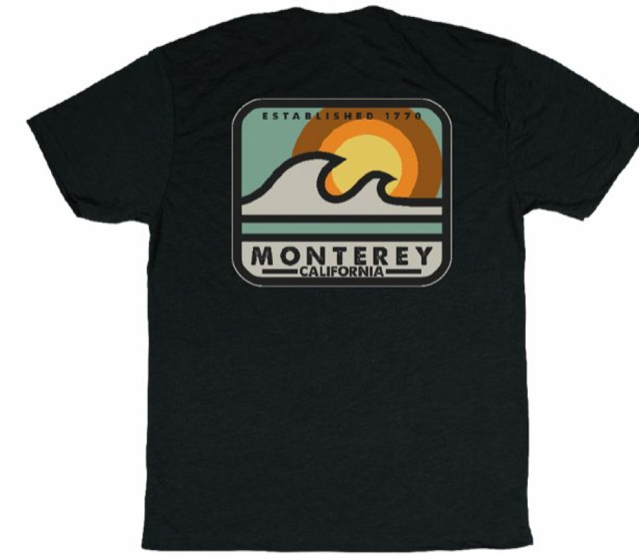 Men * | Pillow Talk Wave Monterey T-Shirt Best-Selling Black