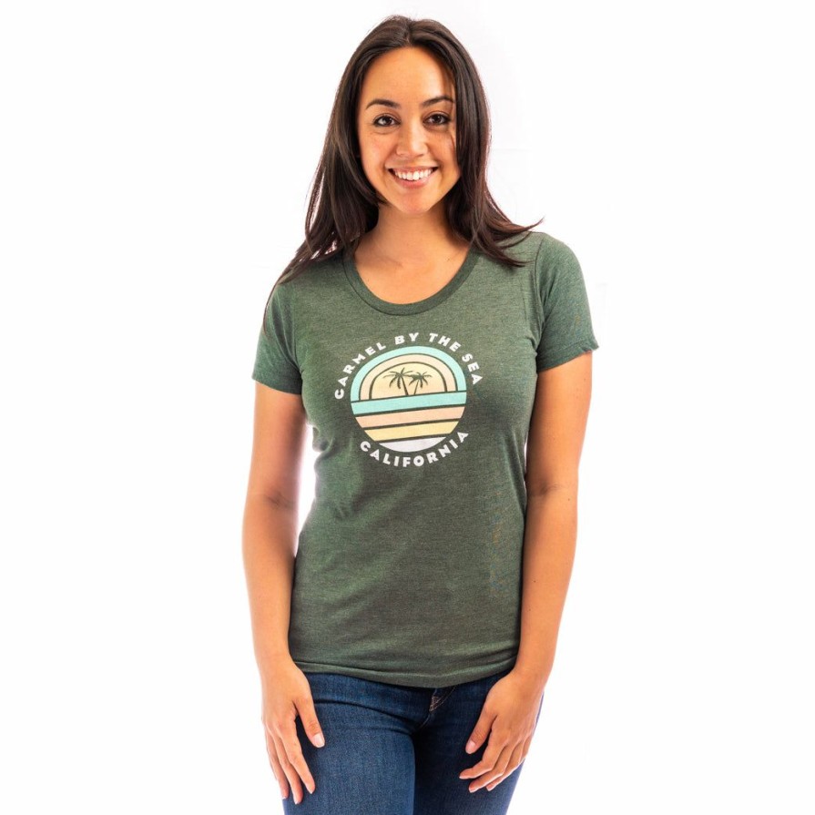 Women * | Bureau Carmel T-Shirt Cheap Online Dark Basil