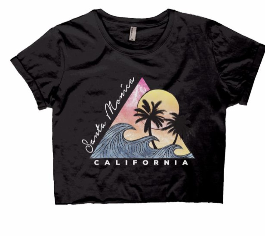 Women * | Hedwig Santa Monica Crop T-Shirt Best Choice Black