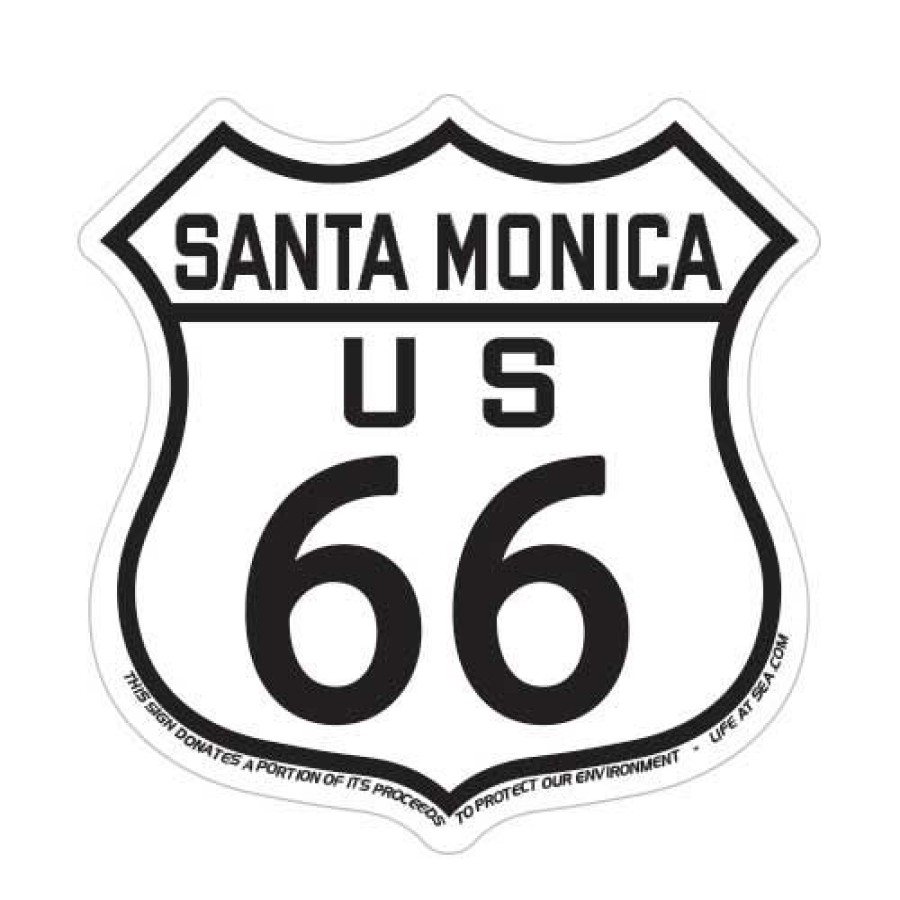 Accessories * | Santa Monica Highway 66 Sticker New Threads