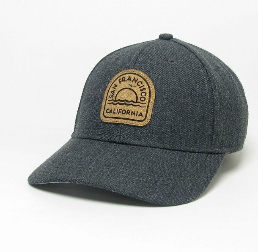 Accessories * | San Francisco Radial Top Cork Hat Top Selling Heather Dark Grey