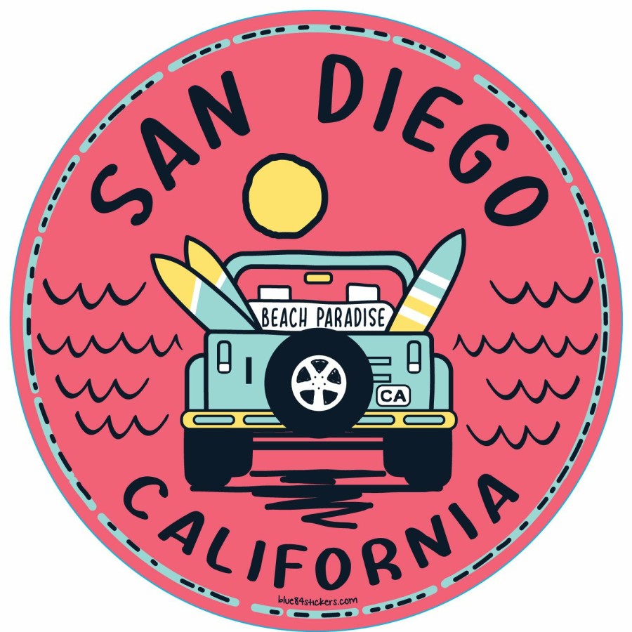 Accessories * | Concurrence Jeep San Diego Sticker Best Choice