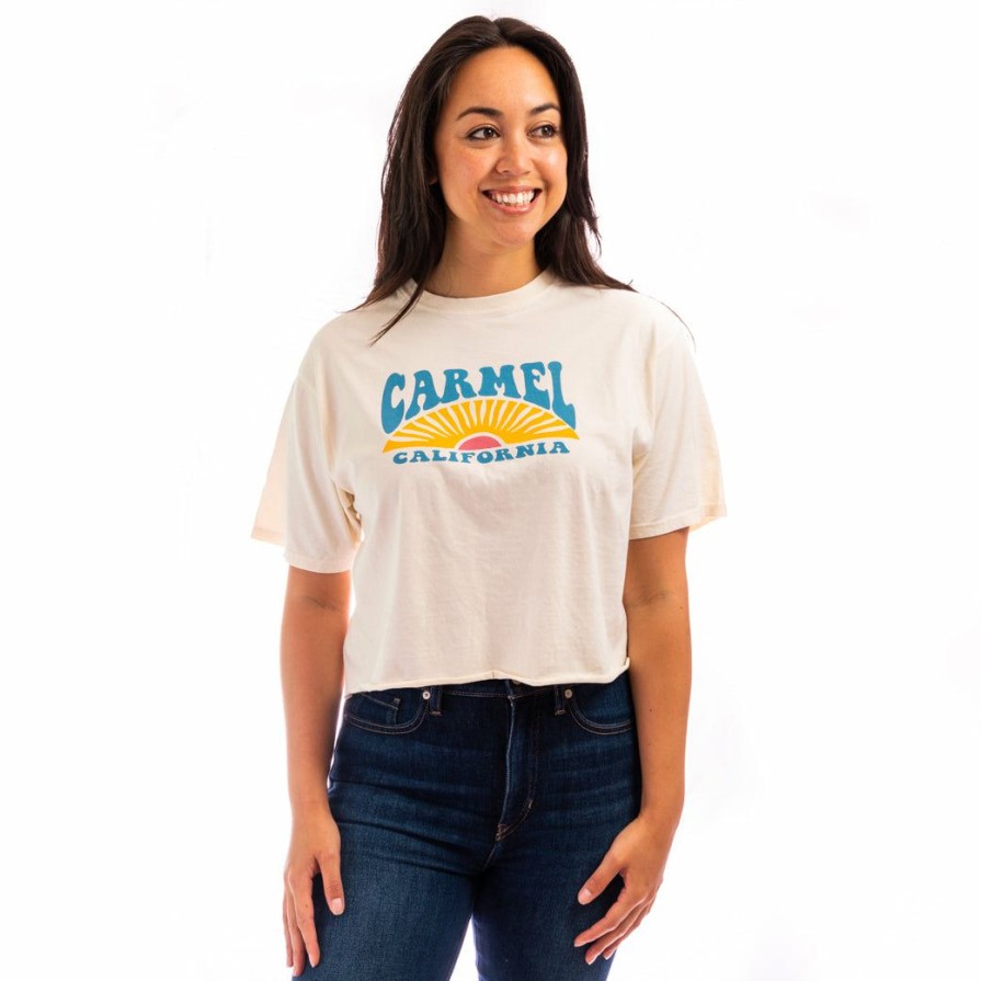 Women * | Day Dreamer Carmel Crop T-Shirt Special Ivory