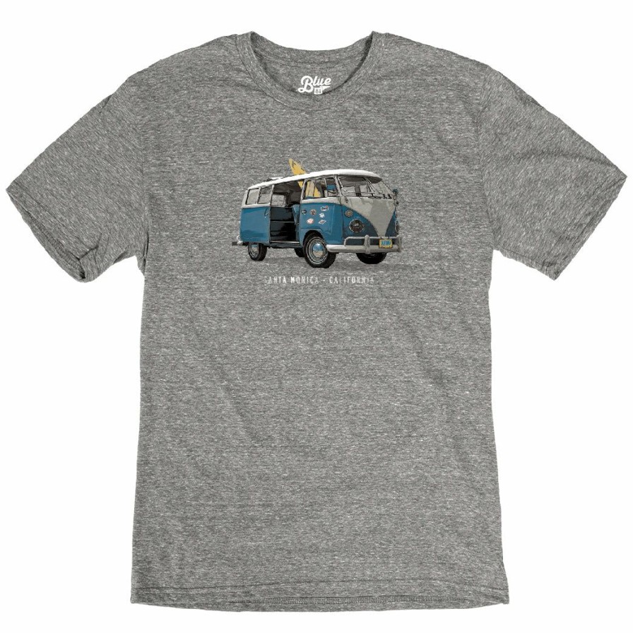 Men * | Top-Notch Surf Van Santa Monica T-Shirt Sale Heather