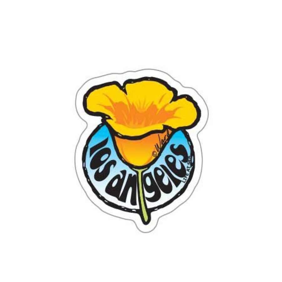 Accessories * | Los Angeles Poppy Small Sticker Latest