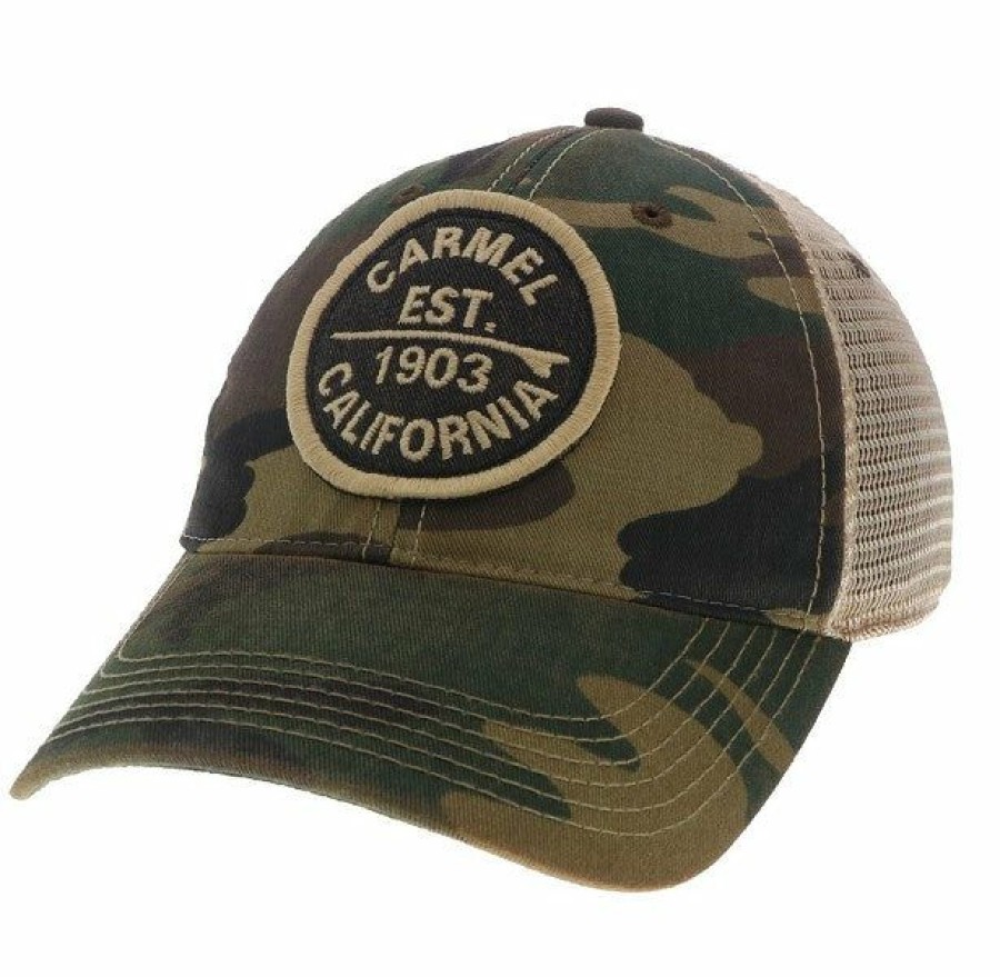 Accessories * | Carmel Bowler Trucker Hat Good Quality Army Camo