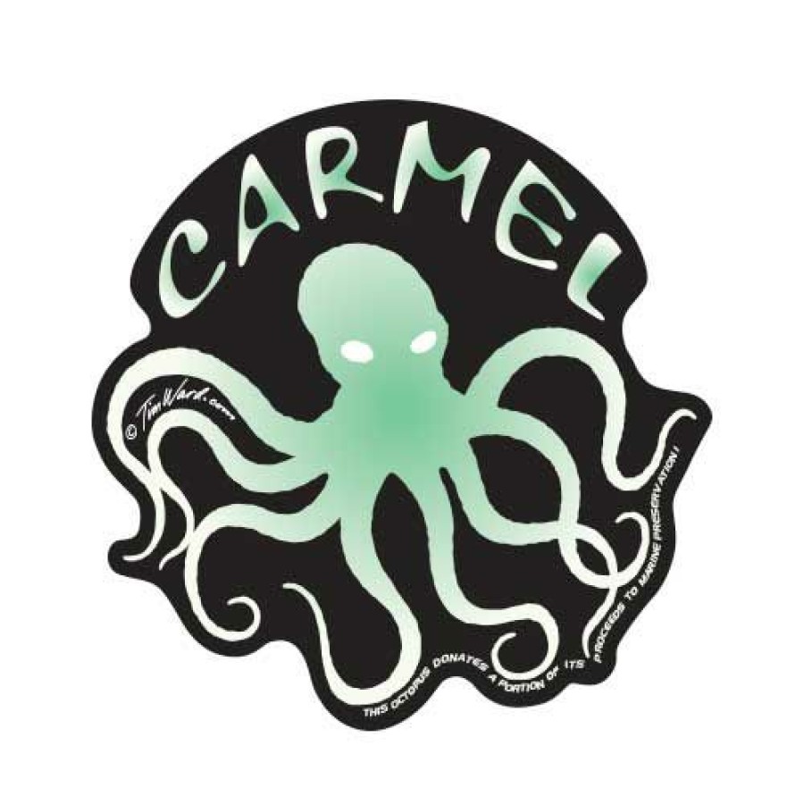 Accessories * | Carmel Octopus Black Sticker Good Quality