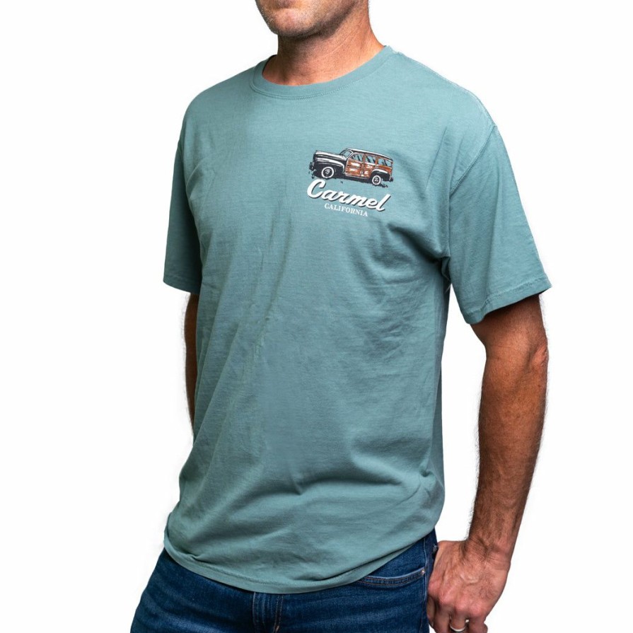 Men * | Pi Label Carmel Woody T-Shirt Top Selling Newport Green