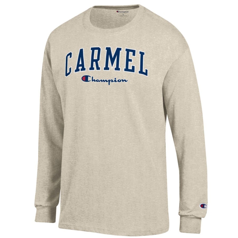 Men * | Champion Carmel Long Sleeve T-Shirt Sale Online Oatmeal