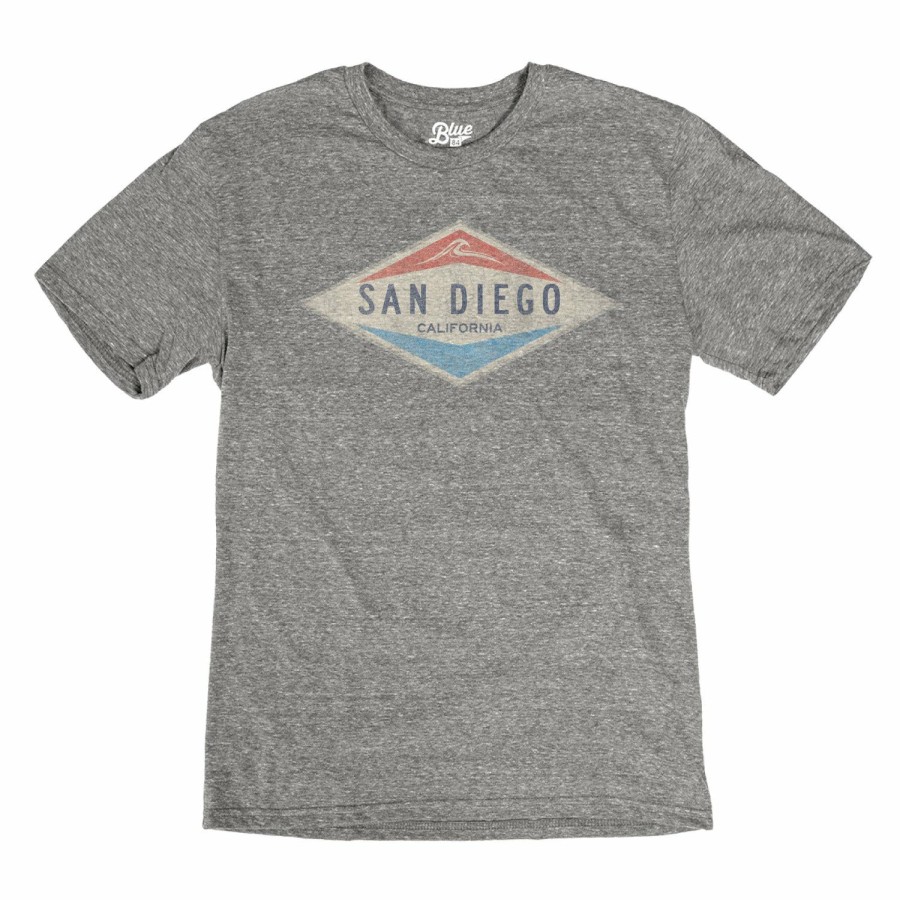 Men * | Slick Valve Wave San Diego T-Shirt Cheap Online Heather