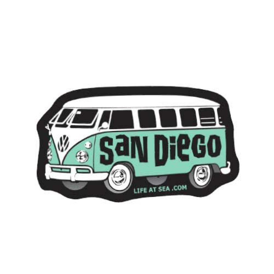 Accessories * | San Diego Vw Bus Small Sticker Best Choice