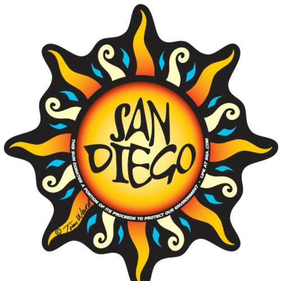 Accessories * | San Diego Sun Sticker Sale Online