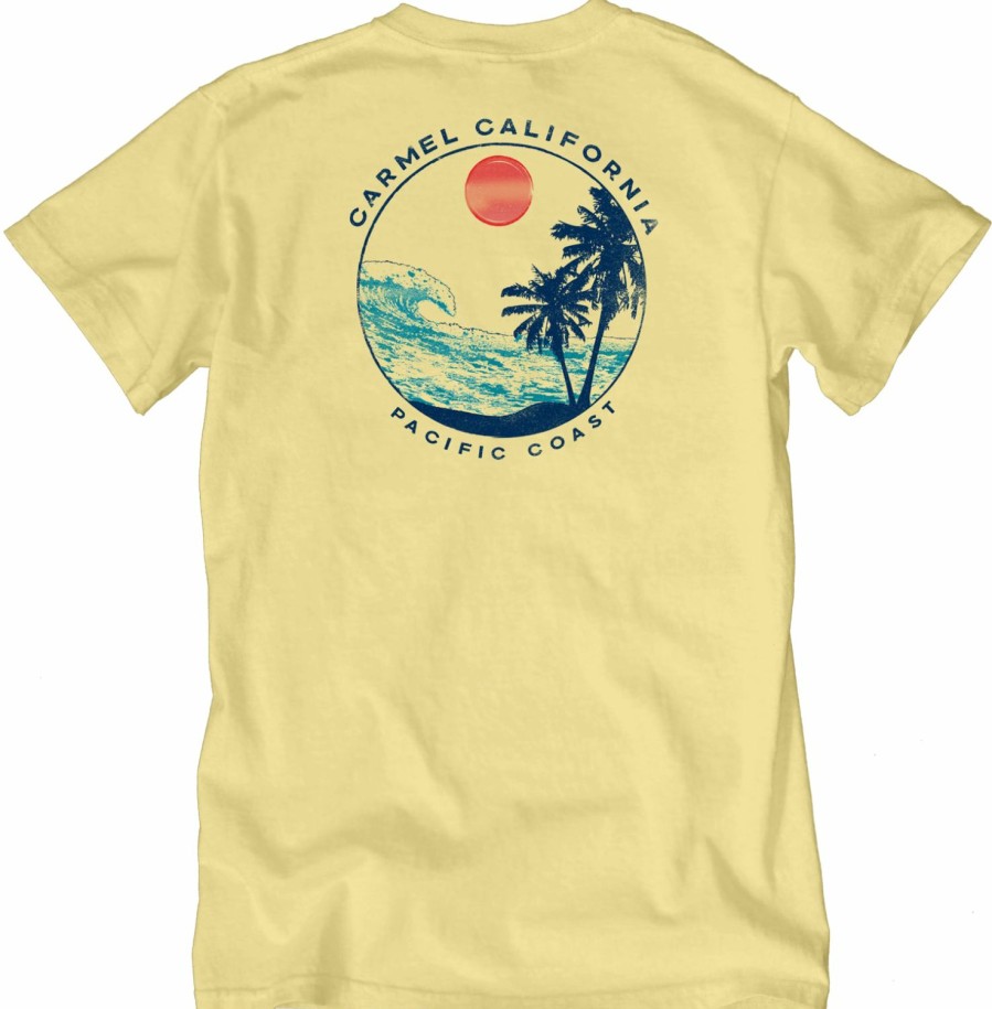 Men * | Coastal Club Wave Carmel T-Shirt Reliable Quality Butter