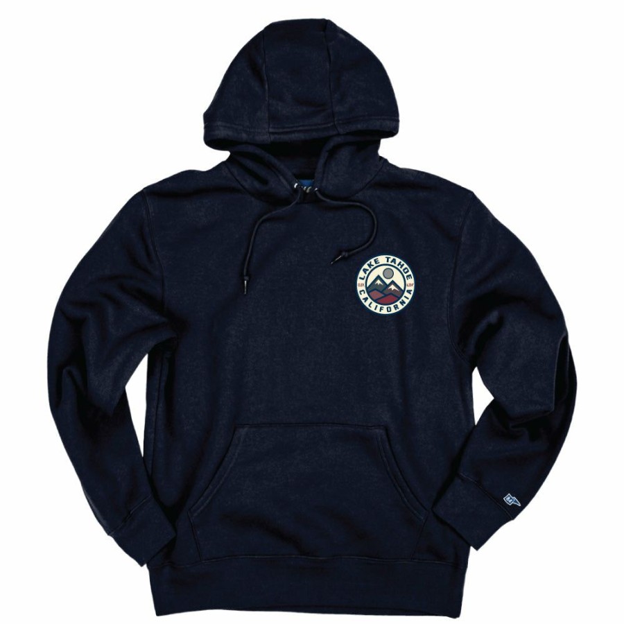 Men * | Security V2 Mountains Lake Tahoe Hooded Sweatshirt Online Sales Navy