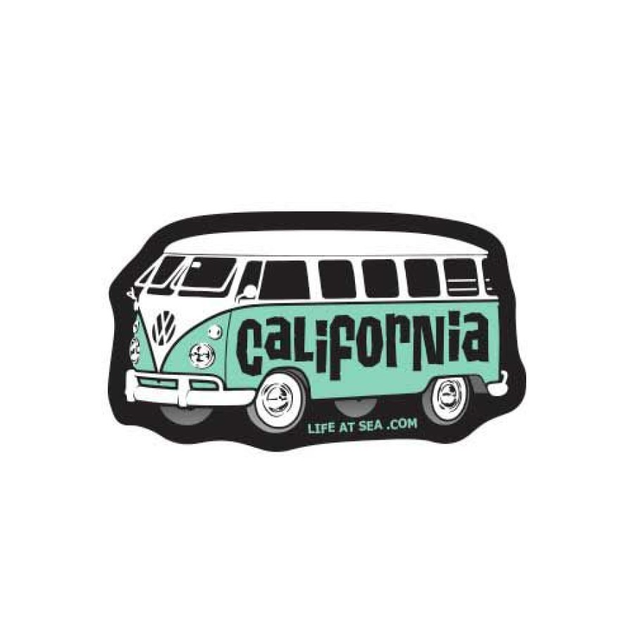 Accessories * | California Vw Bus Small Sticker New Threads