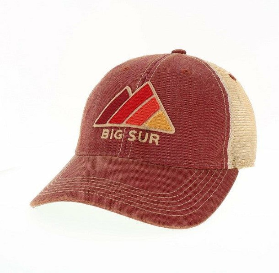 Accessories * | Big Sur Peak Trucker Hat Bargain Sale Cardinal