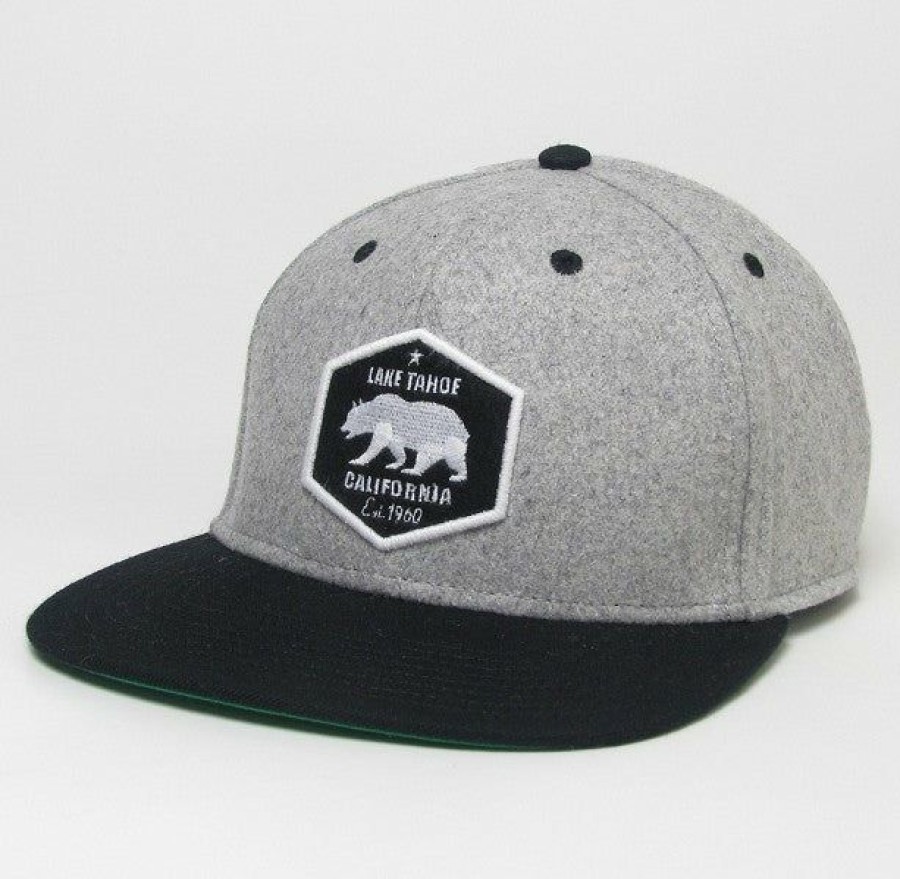 Accessories * | Lake Tahoe High Pro Hat Hot Selling Grey Wool/Black