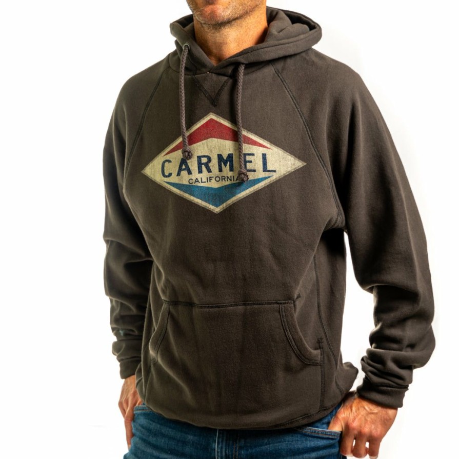 Men * | Slick Valve Carmel Hooded Sweatshirt Sale Online Black