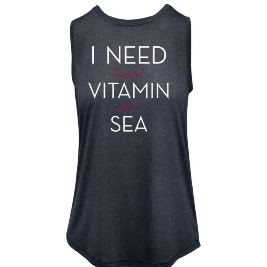 Women * | I Need Vitamin Sea Carmel Tank Top Best Choice Navy