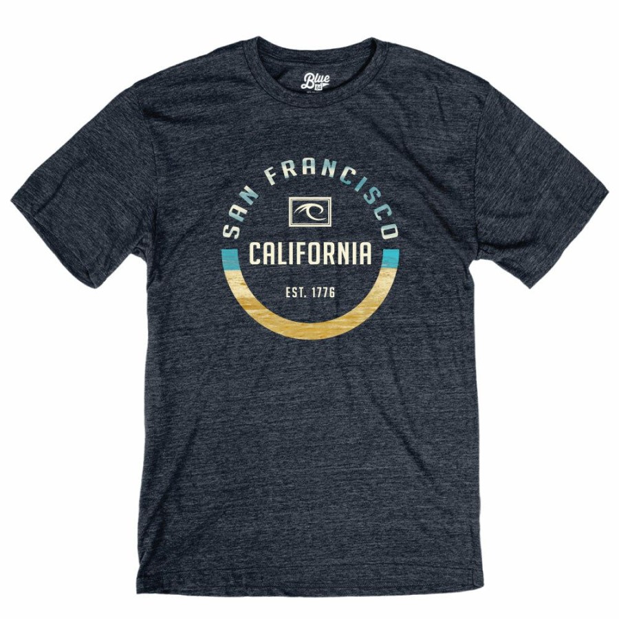 Men * | Pantheon Wave San Francisco T-Shirt Reliable Quality Navy