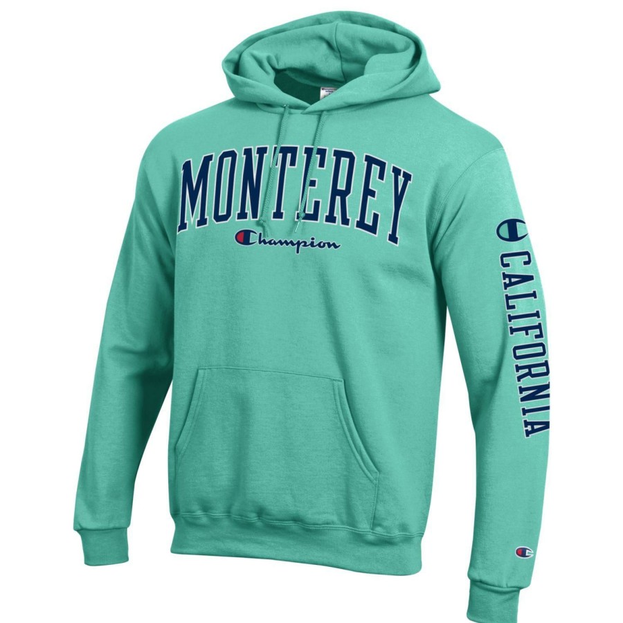 Men * | Champion Monterey Hooded Sweatshirt Sale Online Sea Green