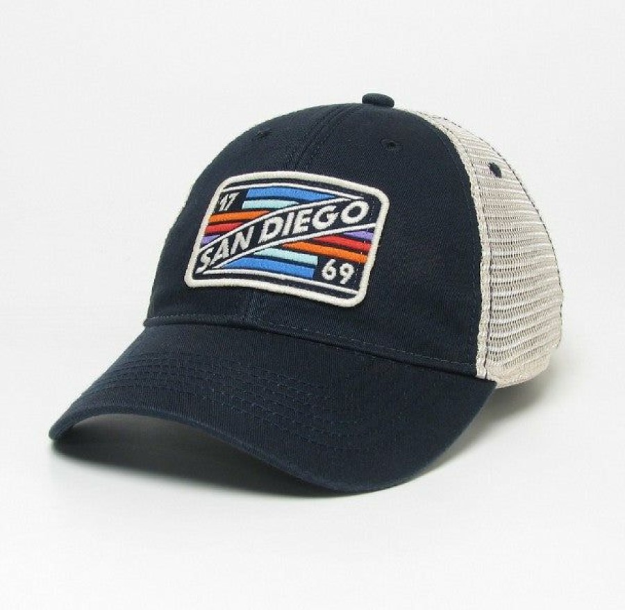 Accessories * | San Diego Crayon Trucker Hat Best-Selling Navy Trucker