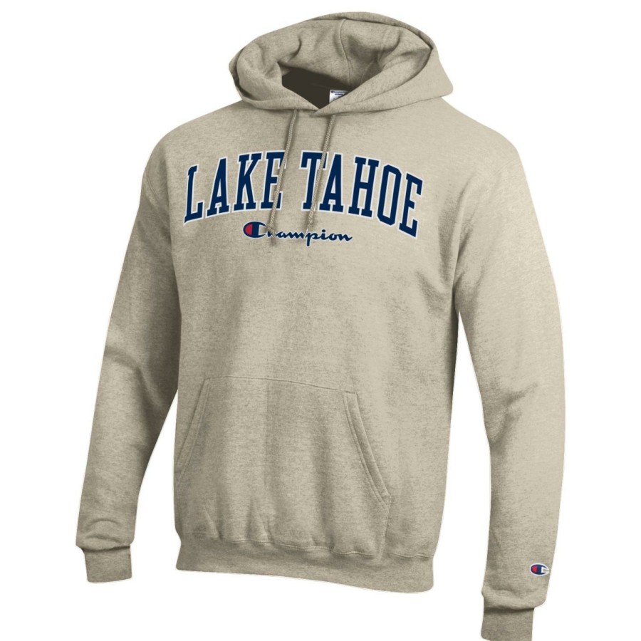 Men * | Champion Lake Tahoe Hooded Sweatshirt Official Oatmeal