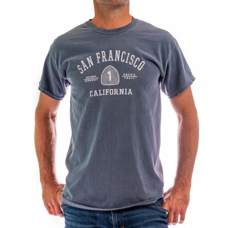 Men * | Full Star Hwy 1 San Francisco T-Shirt Classical Indigo