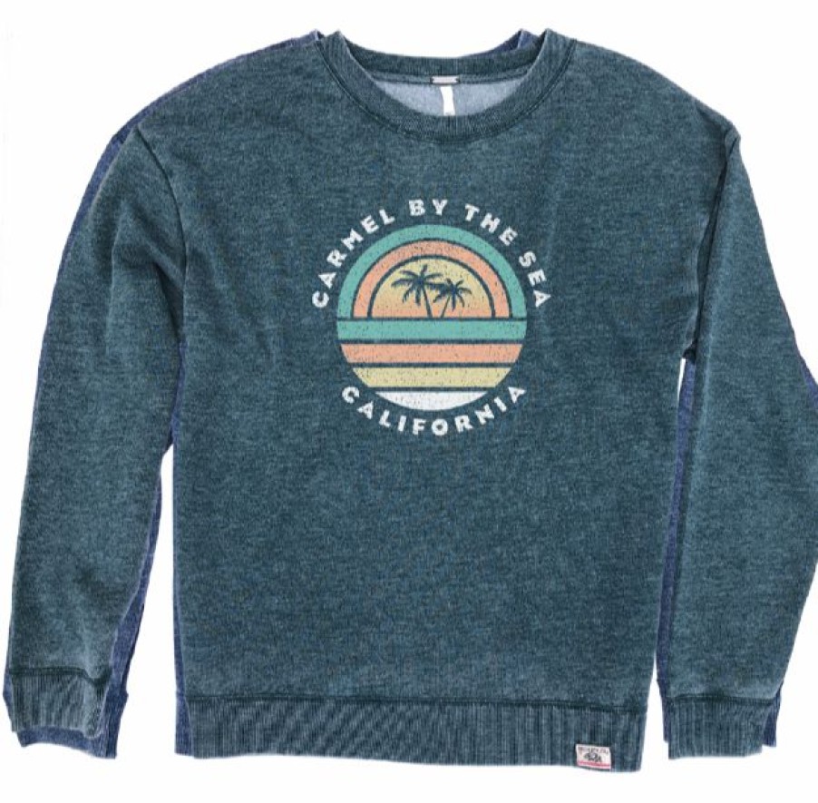 Women * | Bureau Carmel Crewneck Sweatshirt Classical Peacock