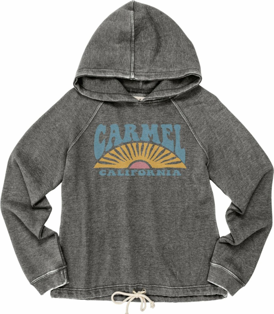 Women * | Day Dreamer Carmel Hooded Sweatshirt Cheap Online Charcoal