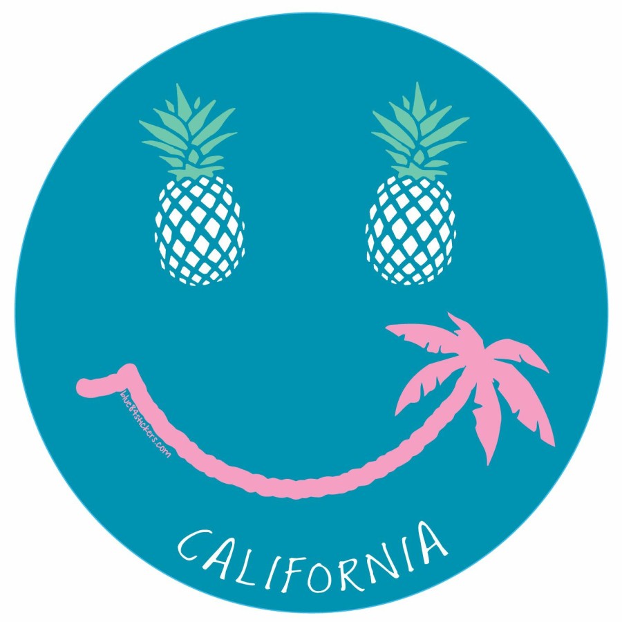 Accessories * | Big Grin Palm California Sticker Good Quality