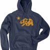 Men * | Back In Time California Bear Hooded Sweatshirt Sale Navy