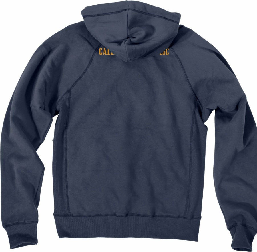 Men * | Back In Time California Bear Hooded Sweatshirt Sale Navy