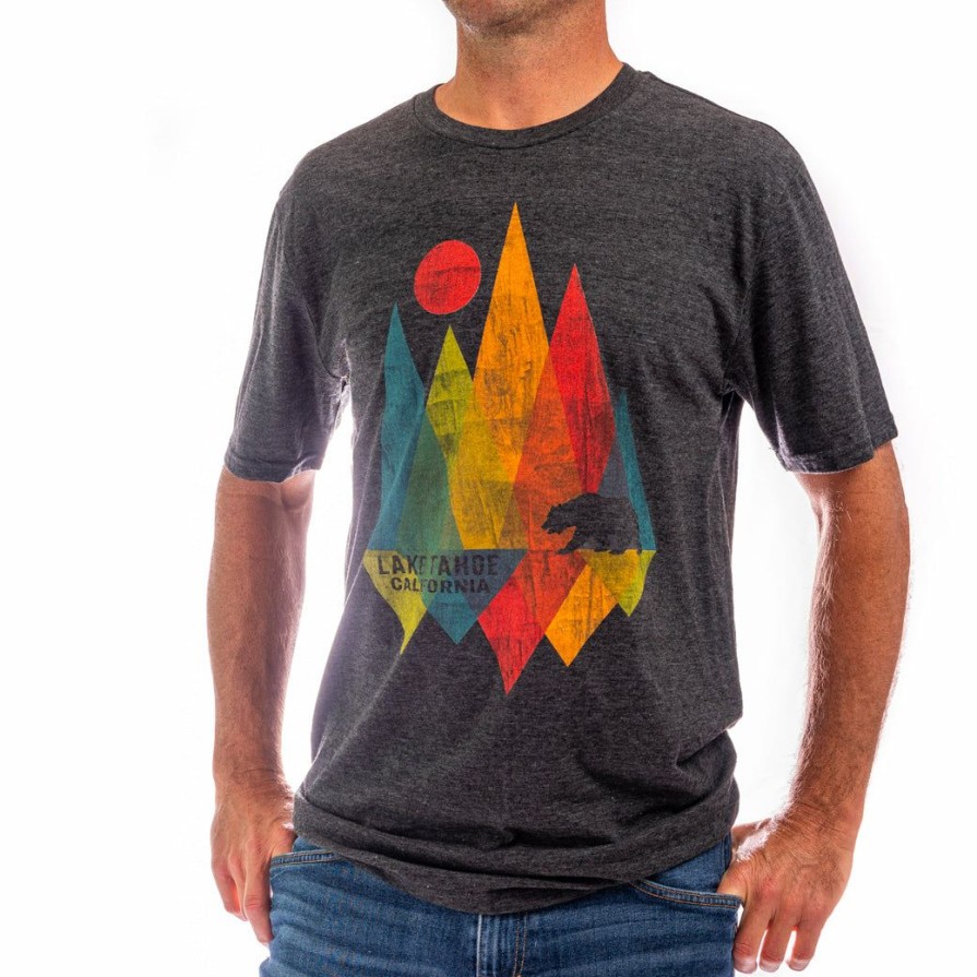 Men * | Shard Mountain Lake Tahoe T-Shirt Hot Selling Black