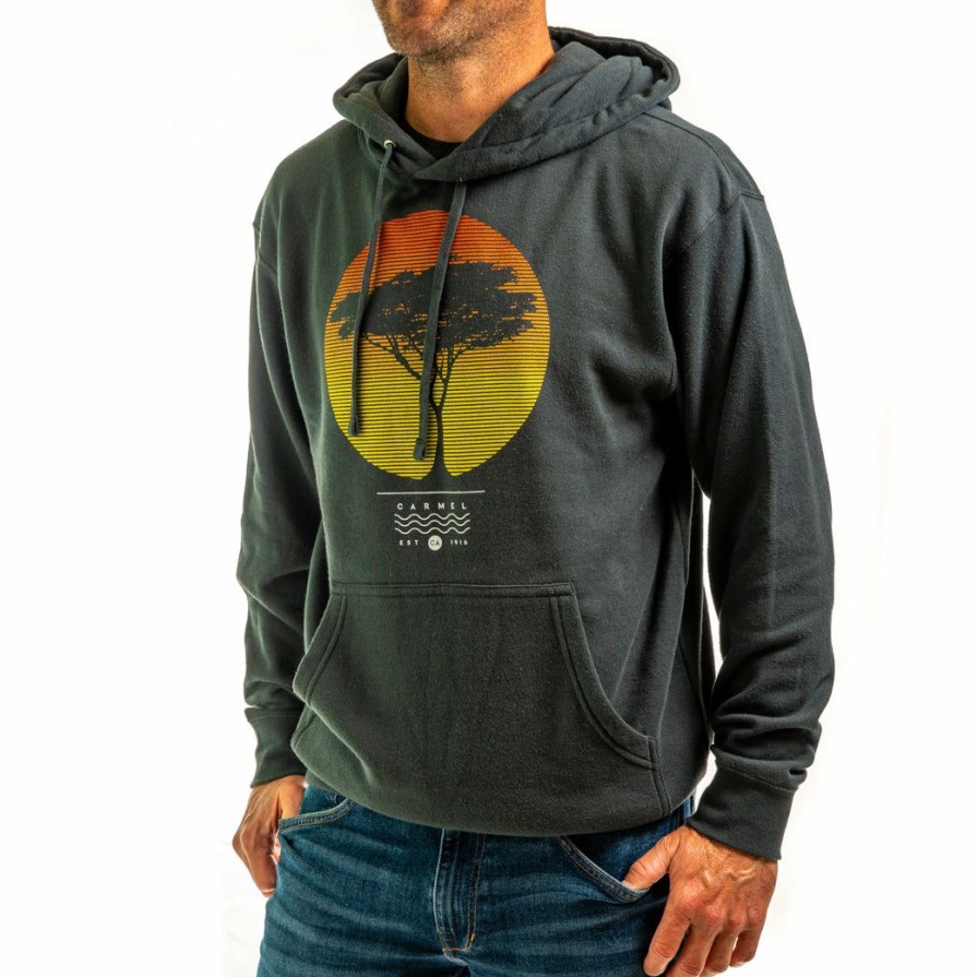 Men * | Palm Sunday Cypress Carmel Hooded Sweatshirt Wholesale Black