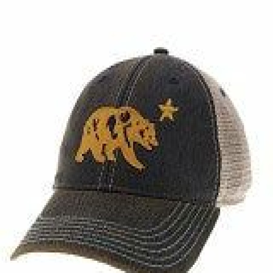 Accessories * | Youth Cali Bear Trucker Hat Hot Sale Navy Trucker