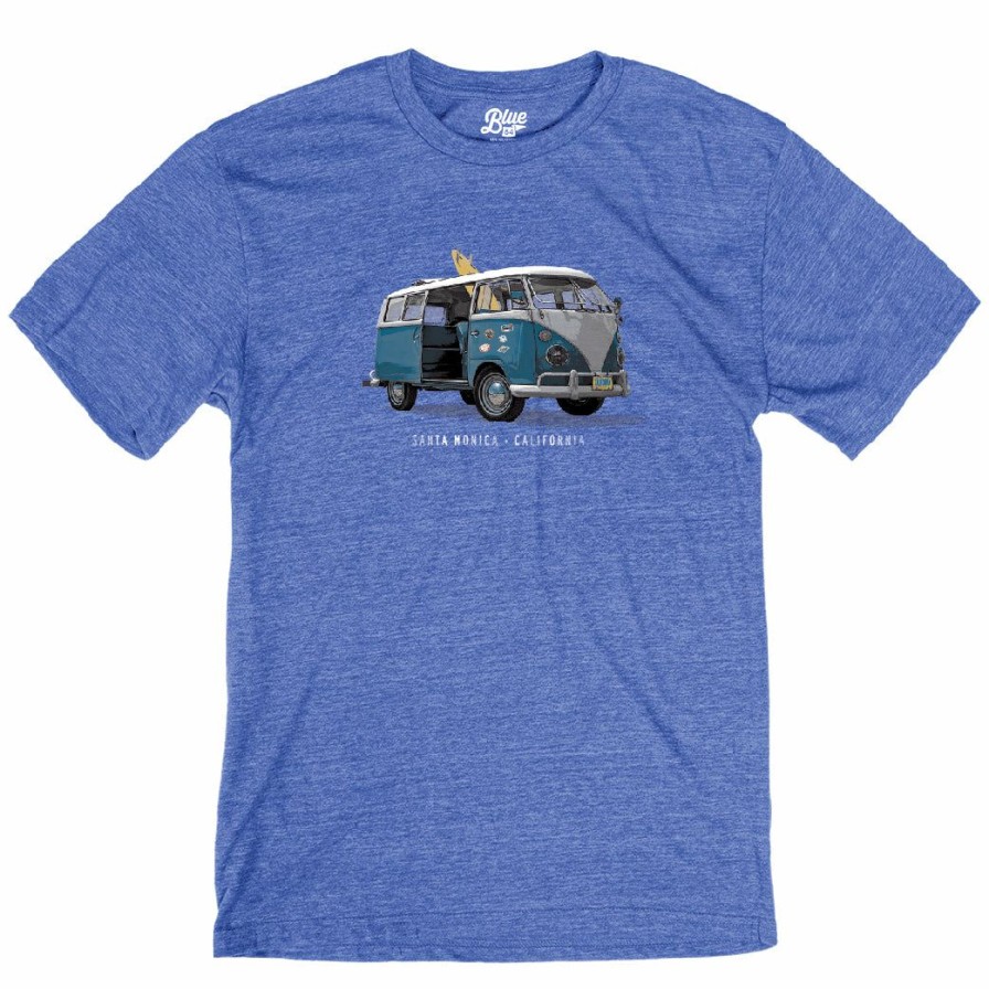 Men * | Top-Notch Surf Van Santa Monica T-Shirt Hot Sale Royal