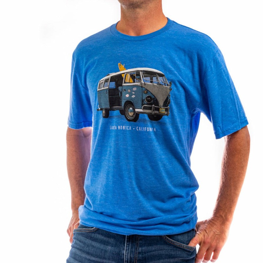 Men * | Top-Notch Surf Van Santa Monica T-Shirt Hot Sale Royal