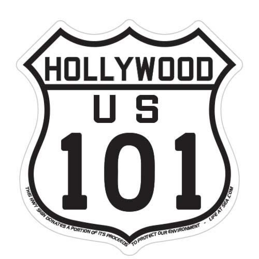 Accessories * | Hollywood Highway 101 Sticker Hot Sale